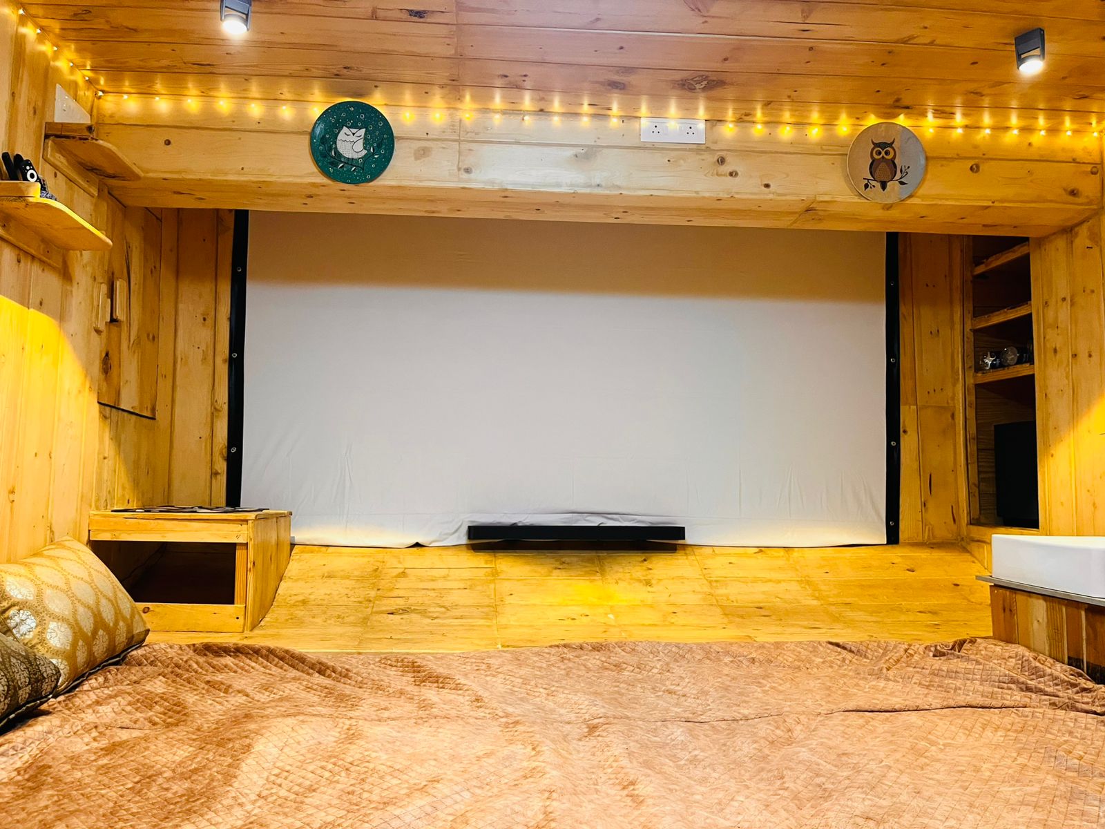 Cozy entertainment bunker